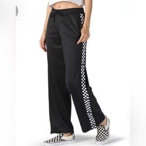 Vans checkered wide leg pants size medium woman's new
